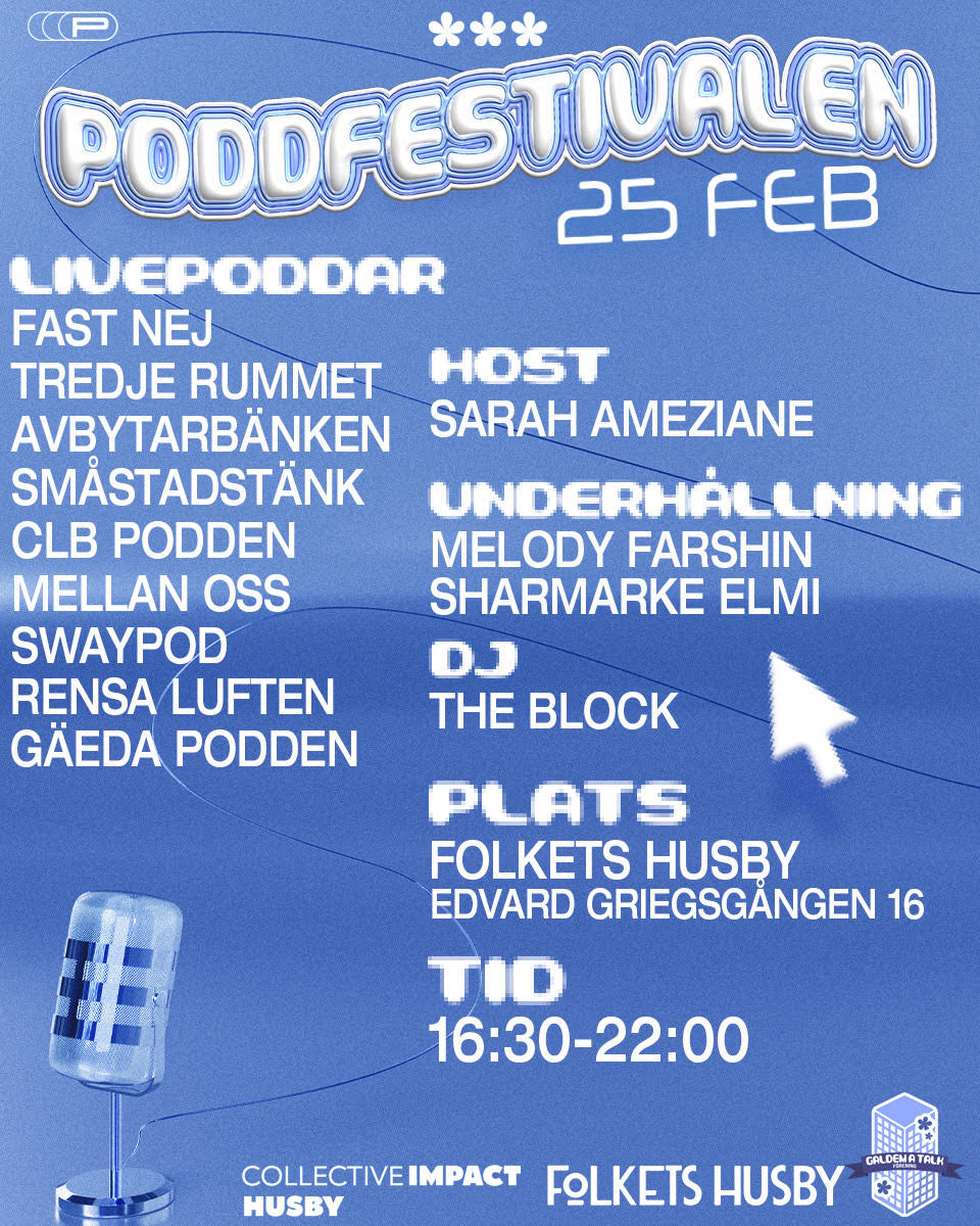 Collective Impact Husby stödjer Poddfestivalen